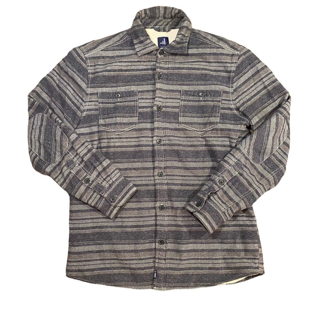 Johnnie-O Shirt Jacket Sherpa Lined Flannel Shacket